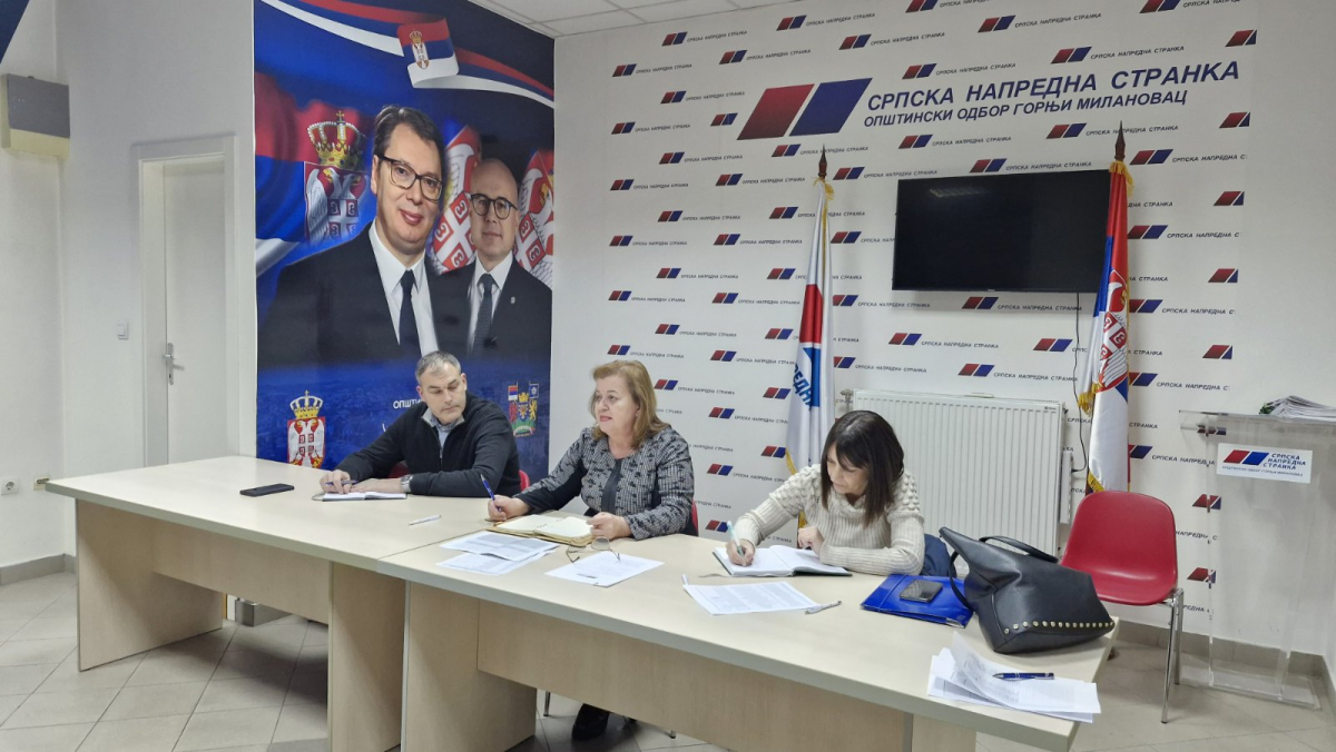 srpska napredna stranka gornji milanovac