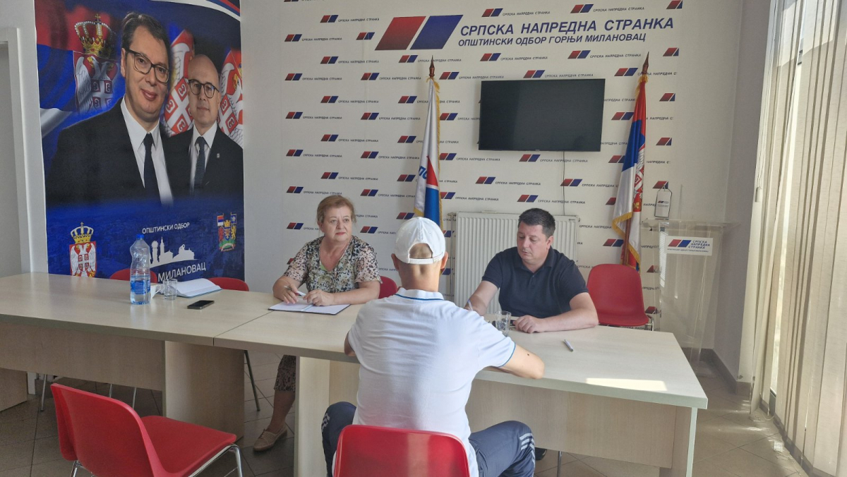 srpska napredna stranka gornji milanovac